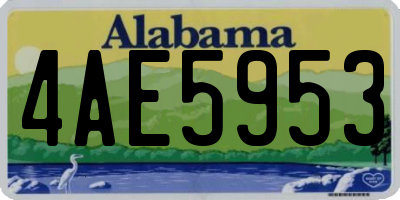 AL license plate 4AE5953