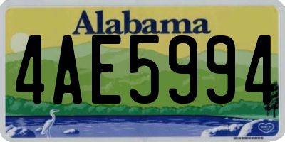 AL license plate 4AE5994