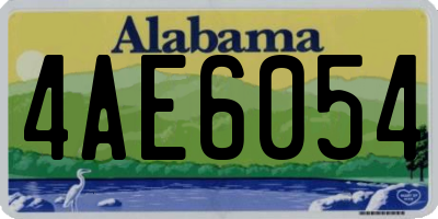 AL license plate 4AE6054