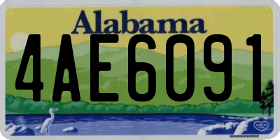 AL license plate 4AE6091