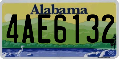 AL license plate 4AE6132