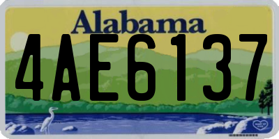 AL license plate 4AE6137