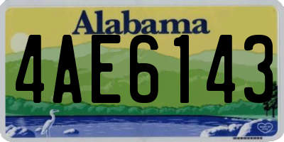 AL license plate 4AE6143
