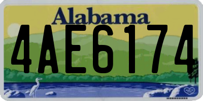 AL license plate 4AE6174