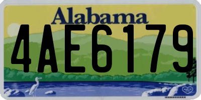 AL license plate 4AE6179