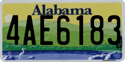 AL license plate 4AE6183