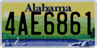 AL license plate 4AE6861