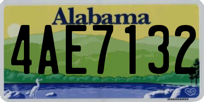 AL license plate 4AE7132