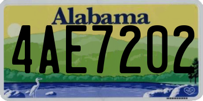 AL license plate 4AE7202