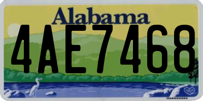 AL license plate 4AE7468