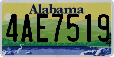 AL license plate 4AE7519