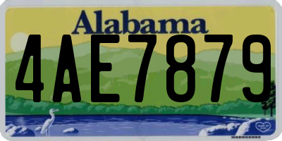 AL license plate 4AE7879