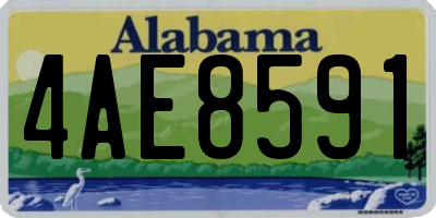 AL license plate 4AE8591