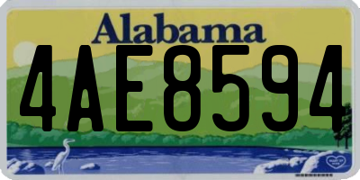 AL license plate 4AE8594