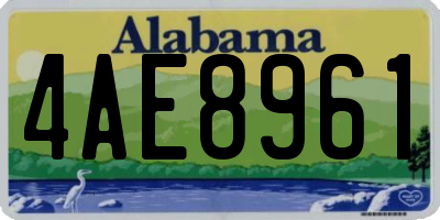 AL license plate 4AE8961