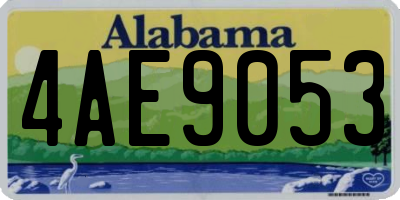 AL license plate 4AE9053