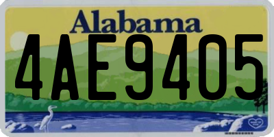 AL license plate 4AE9405