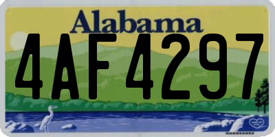 AL license plate 4AF4297