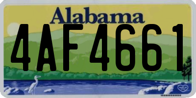 AL license plate 4AF4661