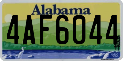 AL license plate 4AF6044