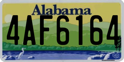 AL license plate 4AF6164