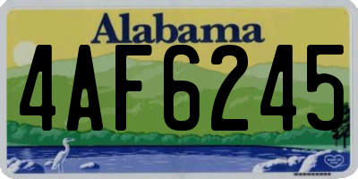 AL license plate 4AF6245