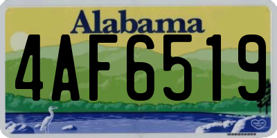 AL license plate 4AF6519