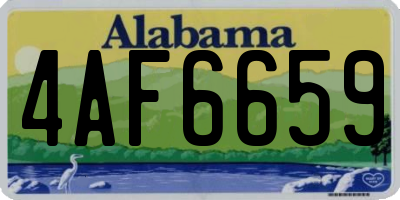 AL license plate 4AF6659