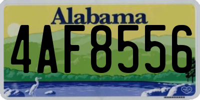 AL license plate 4AF8556