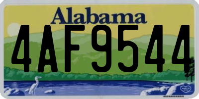 AL license plate 4AF9544