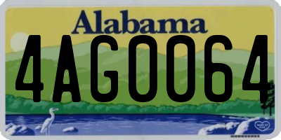 AL license plate 4AG0064