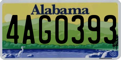 AL license plate 4AG0393