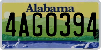 AL license plate 4AG0394