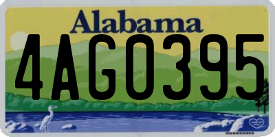 AL license plate 4AG0395