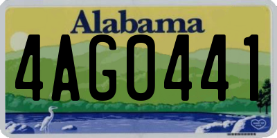 AL license plate 4AG0441