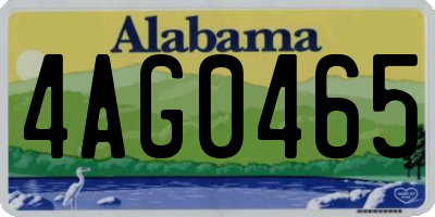 AL license plate 4AG0465