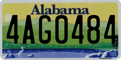 AL license plate 4AG0484