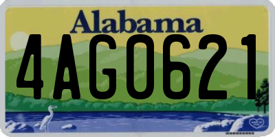 AL license plate 4AG0621