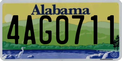AL license plate 4AG0711