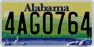 AL license plate 4AG0764