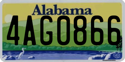 AL license plate 4AG0866
