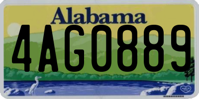 AL license plate 4AG0889