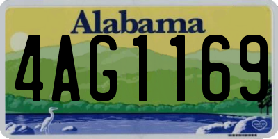 AL license plate 4AG1169