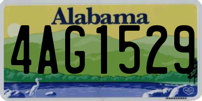 AL license plate 4AG1529