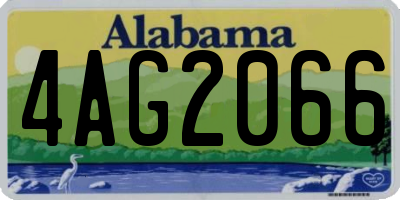 AL license plate 4AG2066
