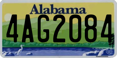 AL license plate 4AG2084