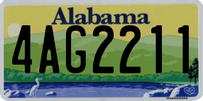 AL license plate 4AG2211