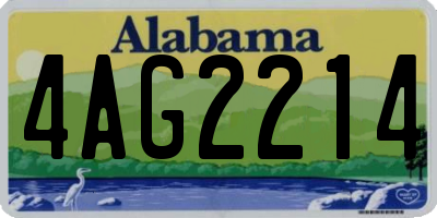 AL license plate 4AG2214