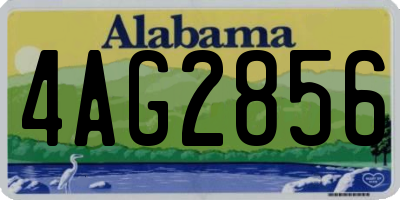 AL license plate 4AG2856