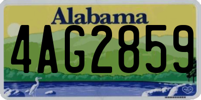 AL license plate 4AG2859